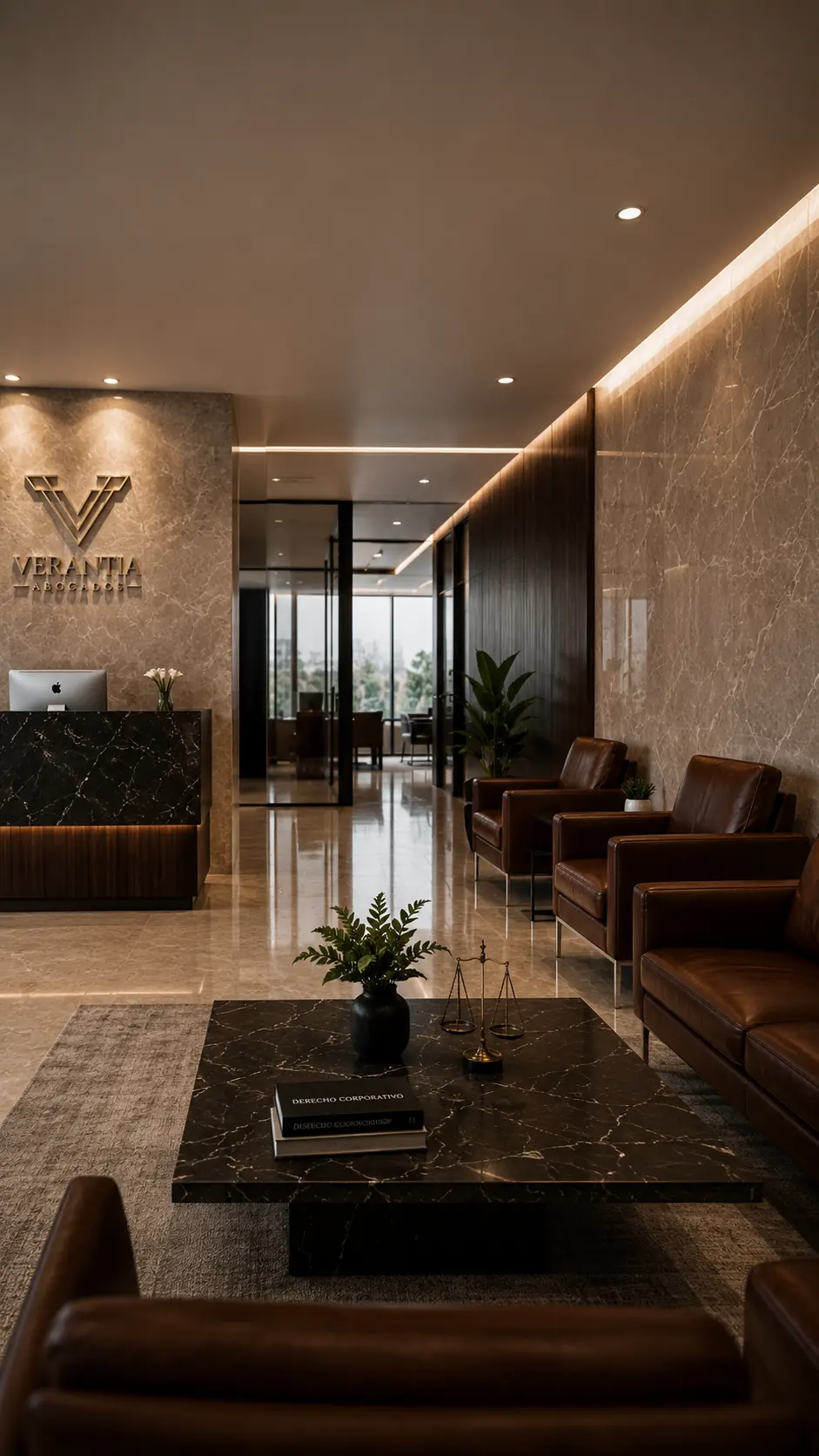Interior del despacho de VERANTIA Abogados
